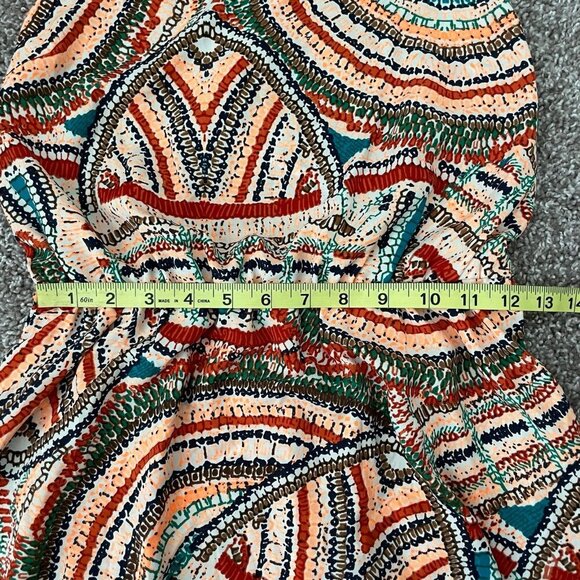 Sleeveless Dress Colorful Print Casual‎ Sundress Summer Dress - Picture 7 of 7